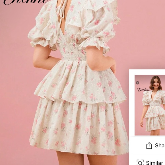 Floral Ruffle Dress - Picture 2 of 2